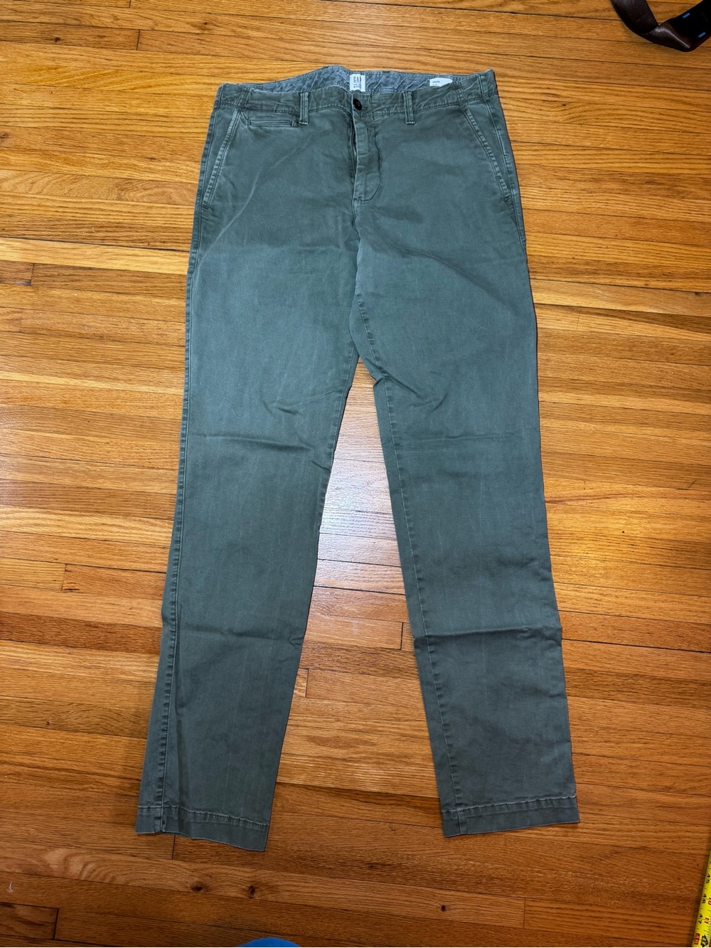 NWOT Gap Olive Green Casual Slim Fit Stretch Chinos 34x36